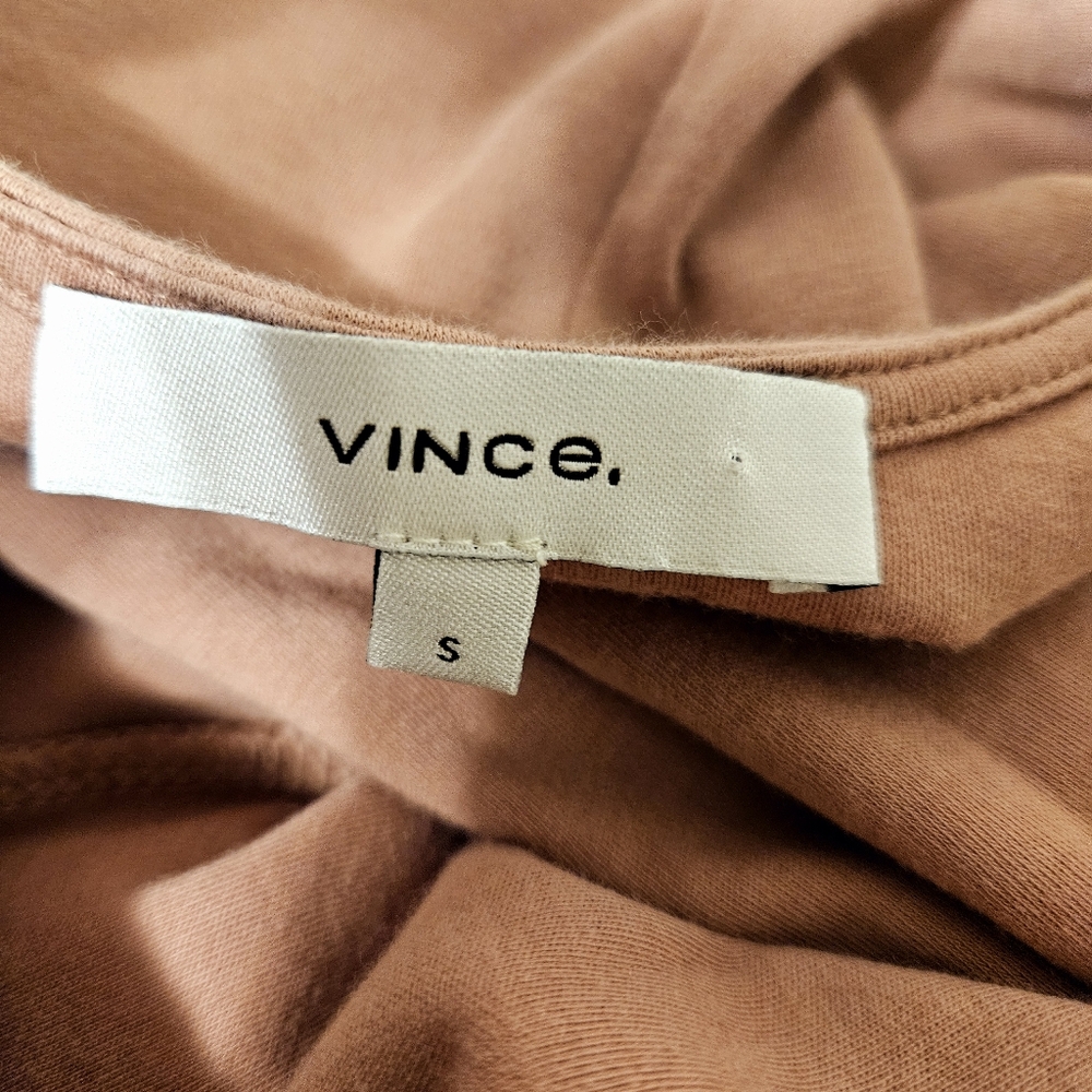 Vince Maxi Dress Womens Size S Sleeveless Wrap Midi Resortwear Neutral - Picture 9 of 11
